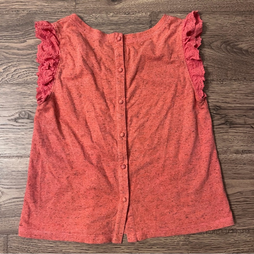 Azel Hazel Button Back Tank Medium Euc - image 2